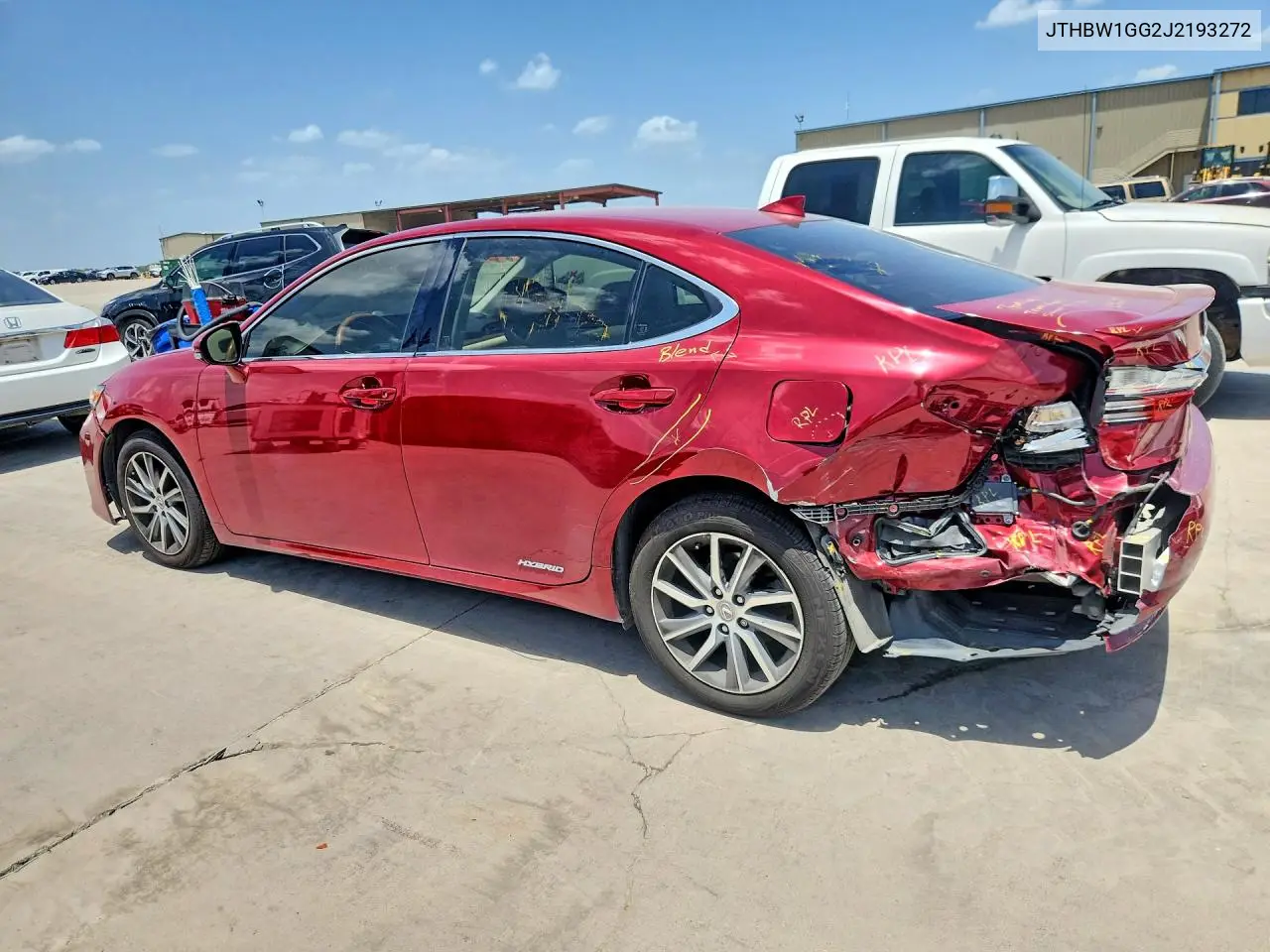 2018 Lexus Es 300H VIN: JTHBW1GG2J2193272 Lot: 61729816
