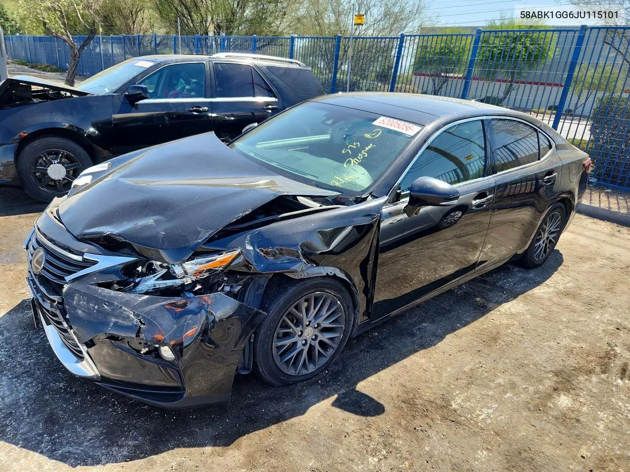 2018 Lexus Es 350 VIN: 58ABK1GG6JU115101 Lot: 62005056