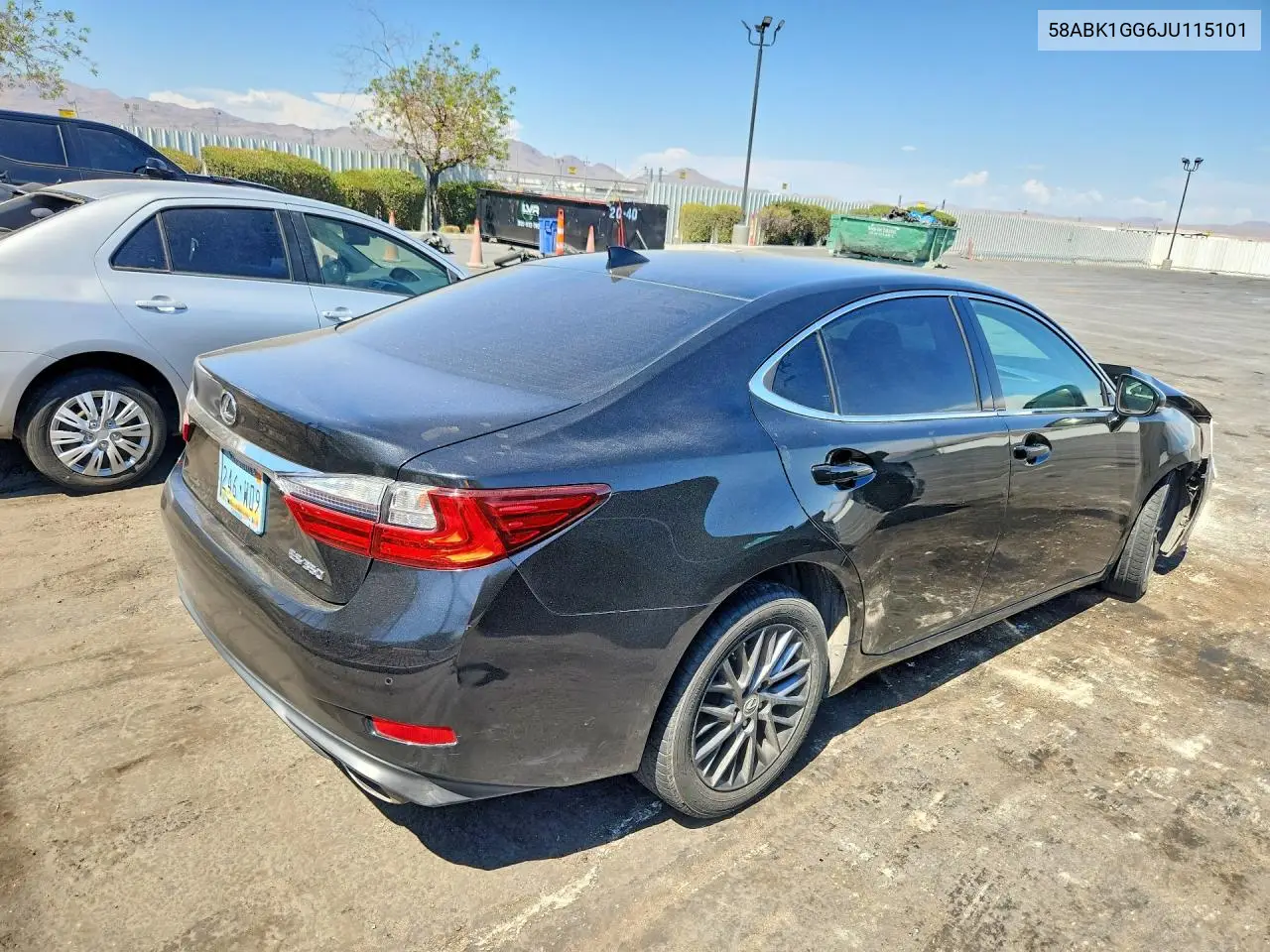 2018 Lexus Es 350 VIN: 58ABK1GG6JU115101 Lot: 62005056