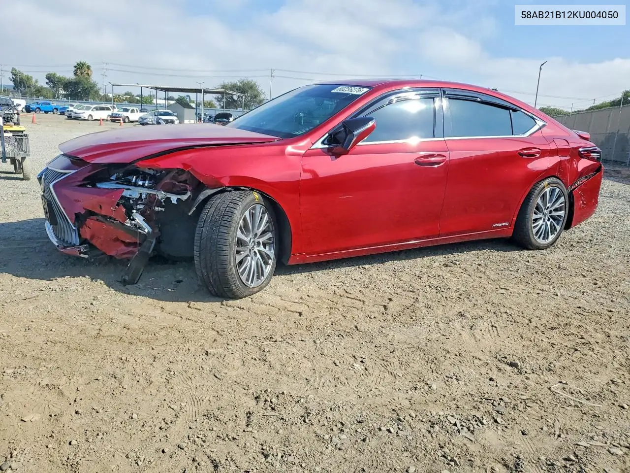 2019 Lexus Es 300H VIN: 58AB21B12KU004050 Lot: 60256276
