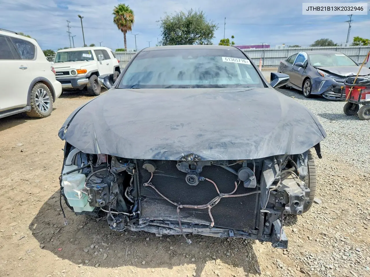 2019 Lexus Es 300H VIN: JTHB21B13K2032946 Lot: 61365716