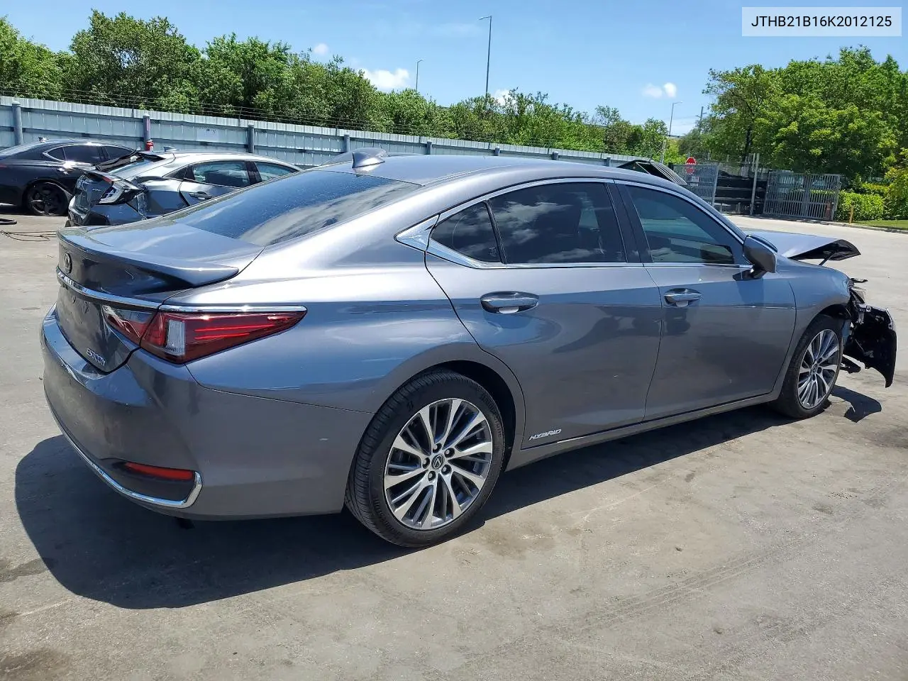 JTHB21B16K2012125 2019 Lexus Es 300H