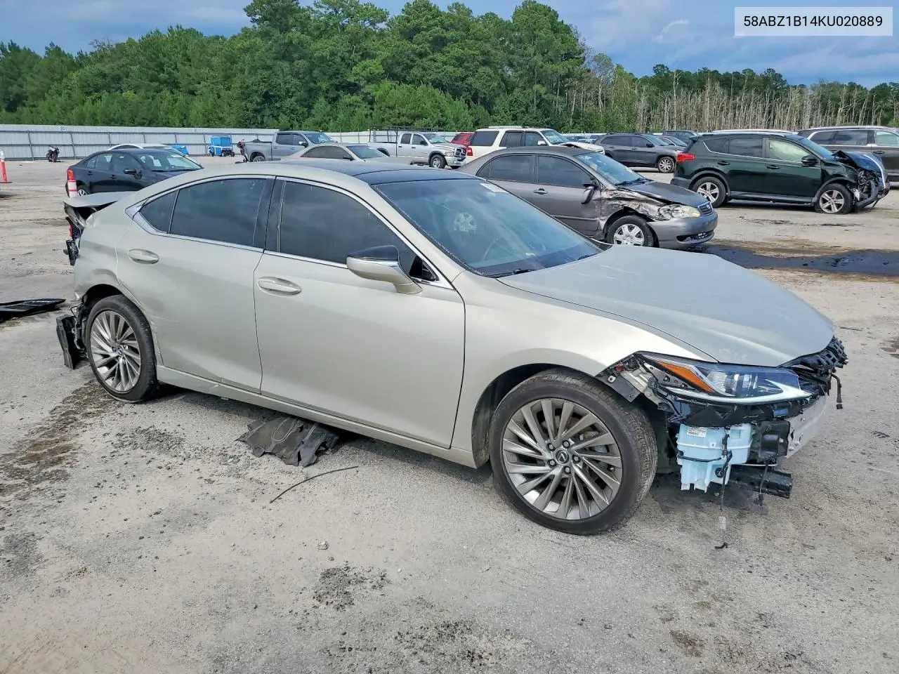 2019 Lexus Es 350 VIN: 58ABZ1B14KU020889 Lot: 61578496