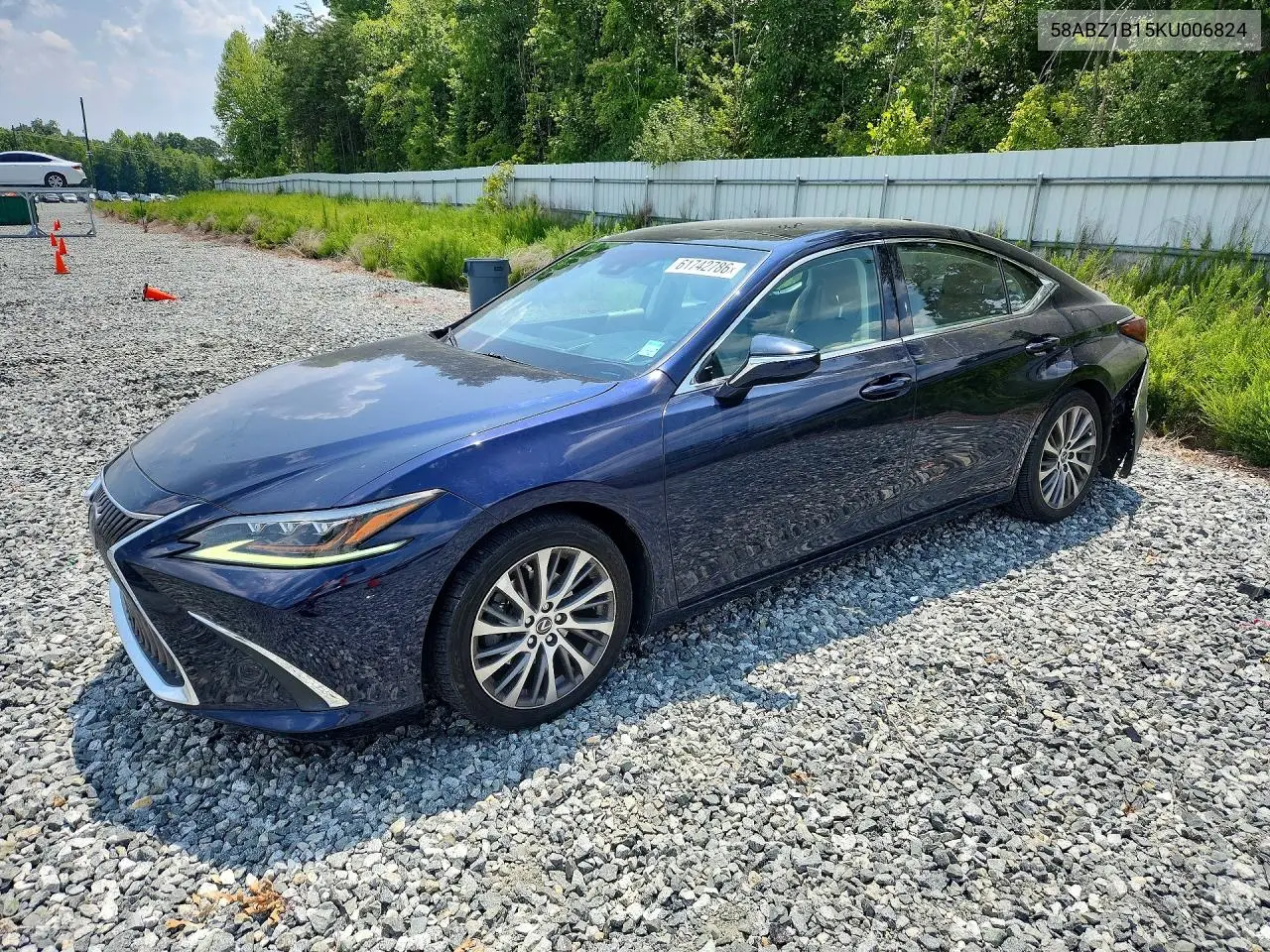 2019 Lexus Es 350 VIN: 58ABZ1B15KU006824 Lot: 61742786