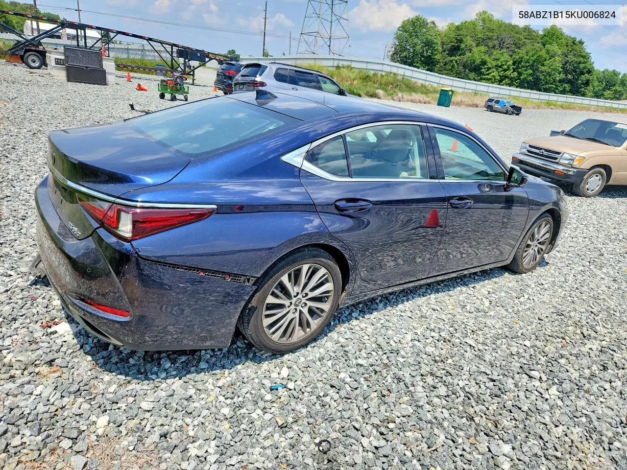 2019 Lexus Es 350 VIN: 58ABZ1B15KU006824 Lot: 61742786