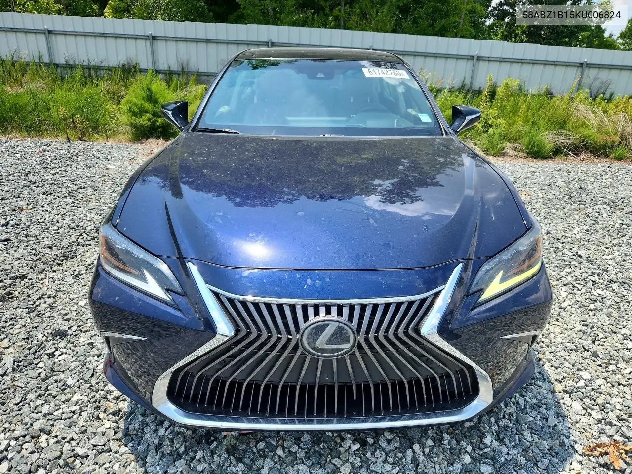 2019 Lexus Es 350 VIN: 58ABZ1B15KU006824 Lot: 61742786
