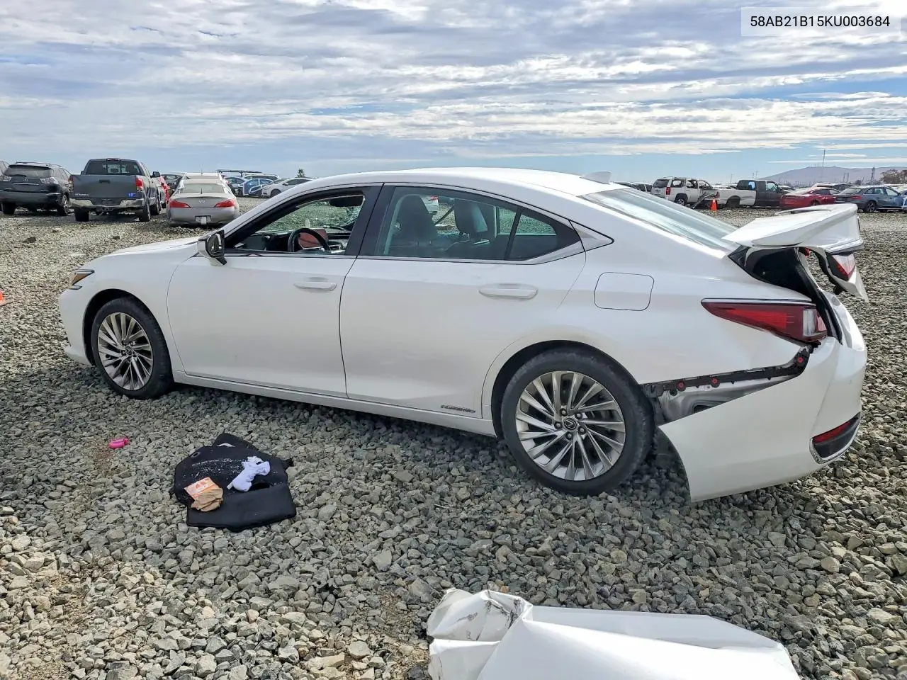 2019 Lexus Es 300H VIN: 58AB21B15KU003684 Lot: 61801296