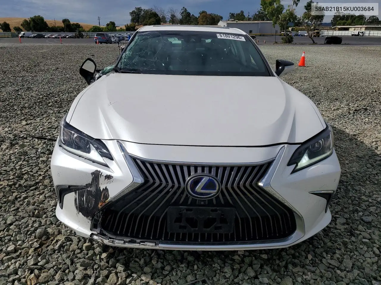 2019 Lexus Es 300H VIN: 58AB21B15KU003684 Lot: 61801296