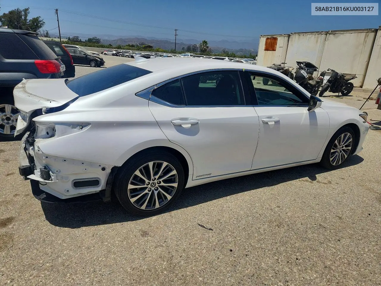 2019 Lexus Es 300H VIN: 58AB21B16KU003127 Lot: 61807176