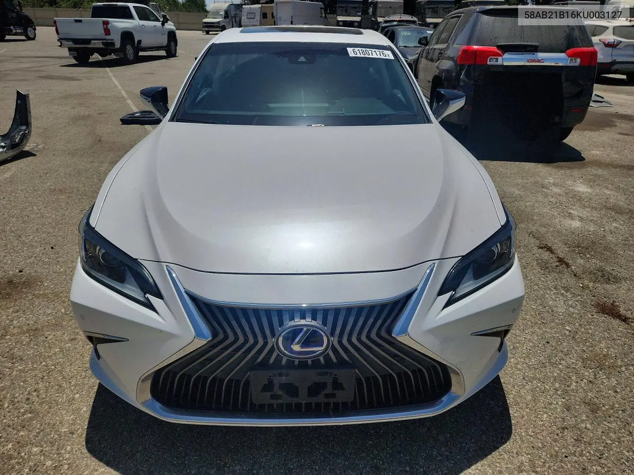 2019 Lexus Es 300H VIN: 58AB21B16KU003127 Lot: 61807176