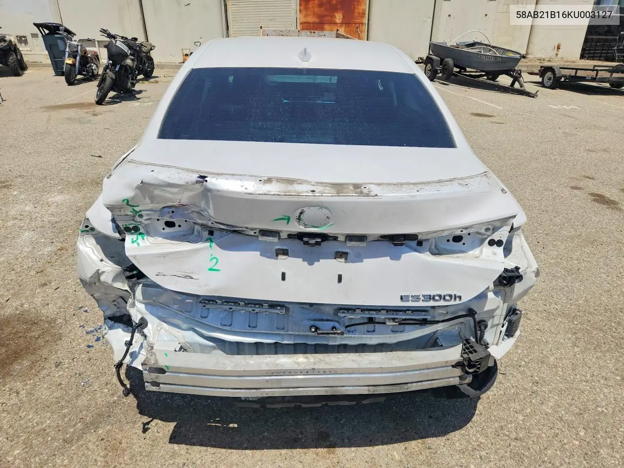 2019 Lexus Es 300H VIN: 58AB21B16KU003127 Lot: 61807176