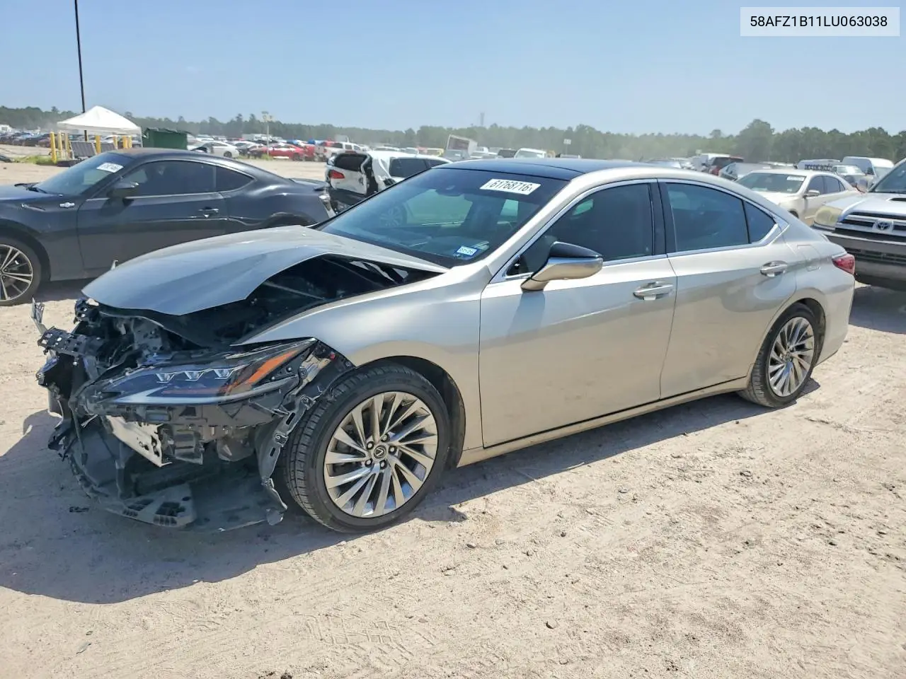 2020 Lexus Es 350 Ultra Luxury VIN: 58AFZ1B11LU063038 Lot: 61768716