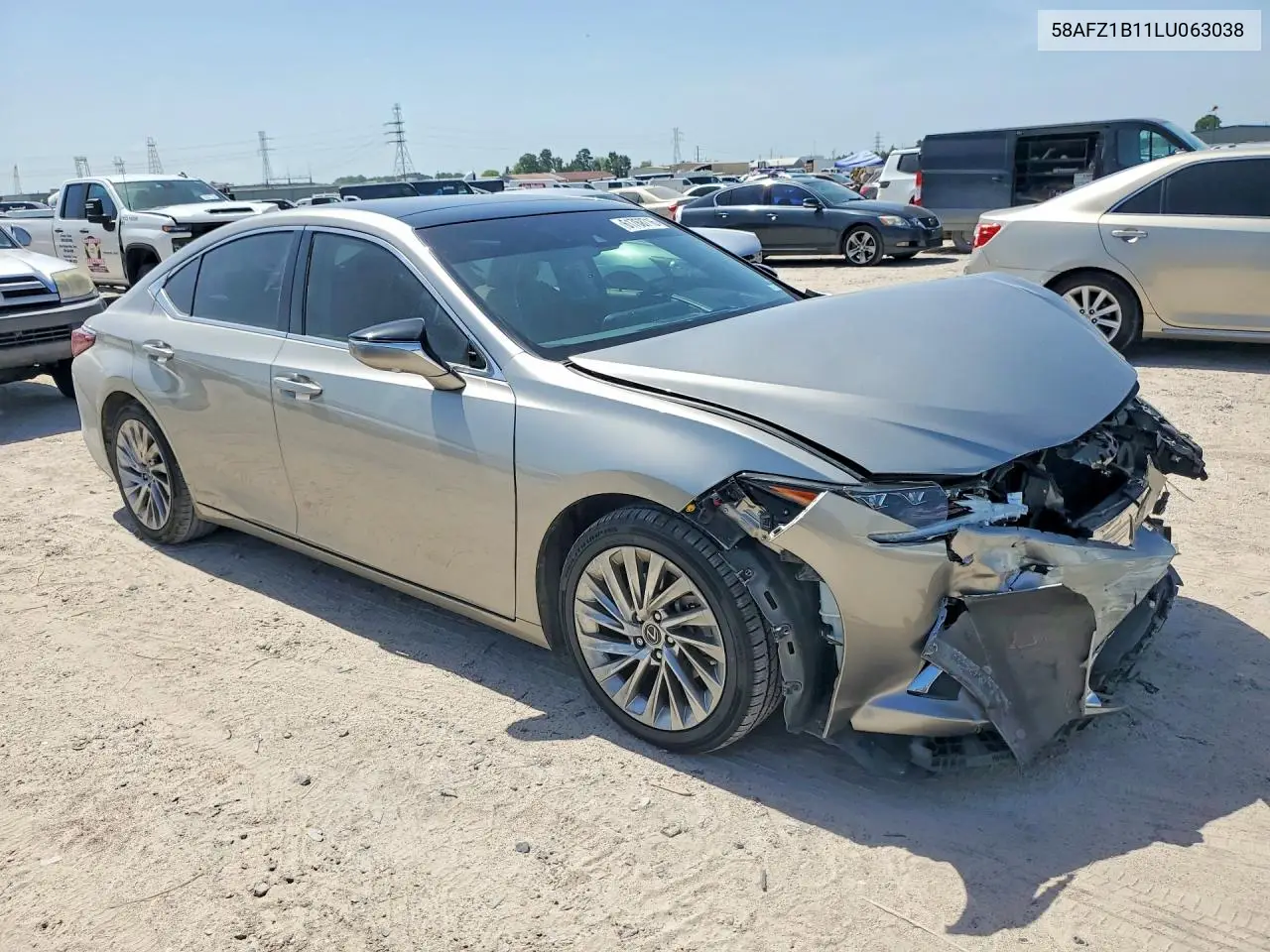 2020 Lexus Es 350 Ultra Luxury VIN: 58AFZ1B11LU063038 Lot: 61768716