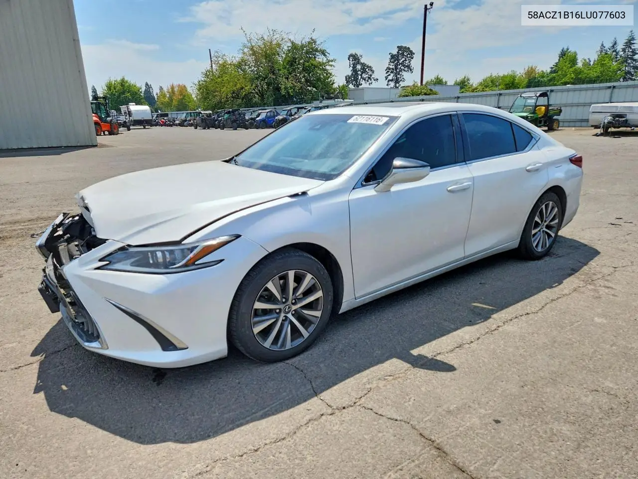 2020 Lexus Es 350 Base VIN: 58ACZ1B16LU077603 Lot: 62116116
