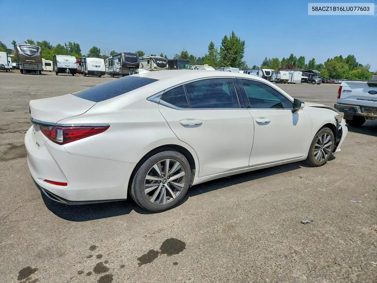 2020 Lexus Es 350 Base VIN: 58ACZ1B16LU077603 Lot: 62116116
