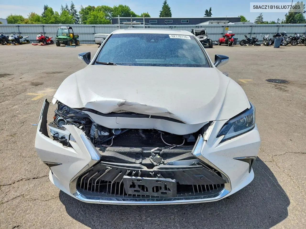 2020 Lexus Es 350 Base VIN: 58ACZ1B16LU077603 Lot: 62116116