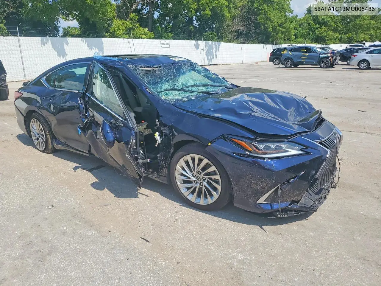 2021 Lexus Es 300H Ultra Luxury VIN: 58AFA1C13MU005486 Lot: 61580516