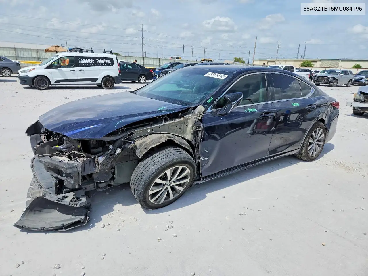 2021 Lexus Es 350 4D VIN: 58ACZ1B16MU084195 Lot: 61755116