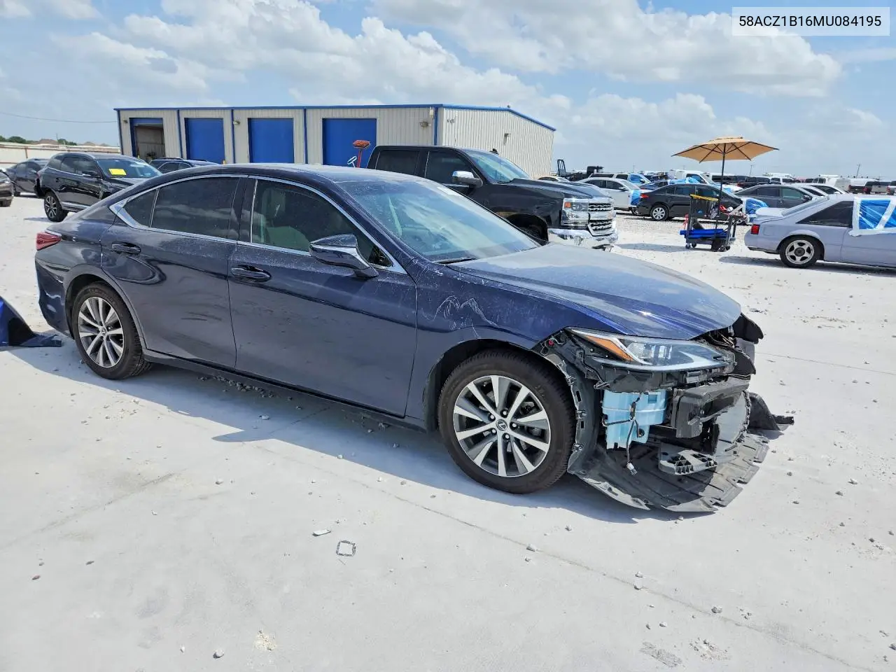 2021 Lexus Es 350 4D VIN: 58ACZ1B16MU084195 Lot: 61755116