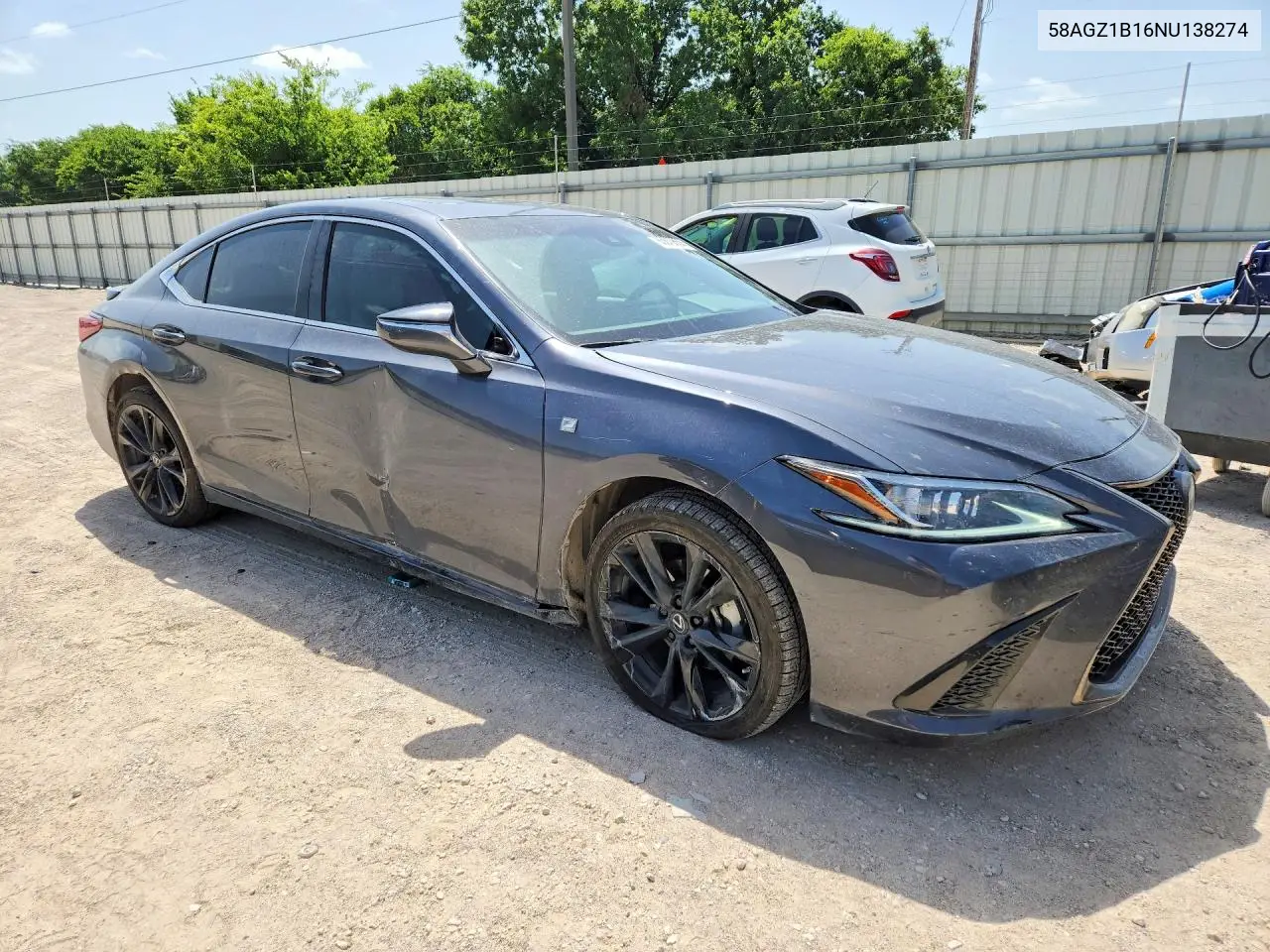 2022 Lexus Es 350 F Sport VIN: 58AGZ1B16NU138274 Lot: 85619855