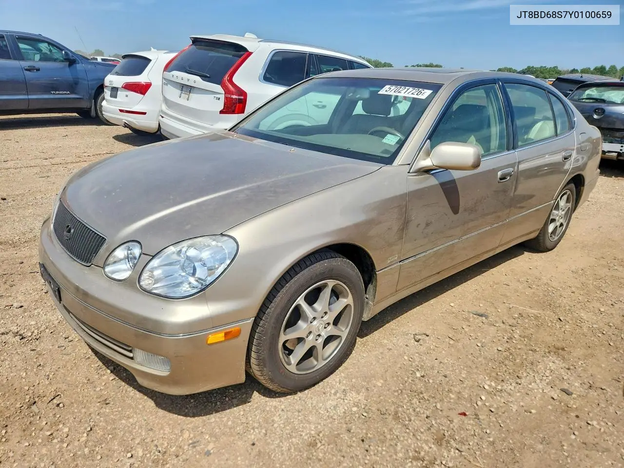 2000 Lexus Gs 300 VIN: JT8BD68S7Y0100659 Lot: 57021726
