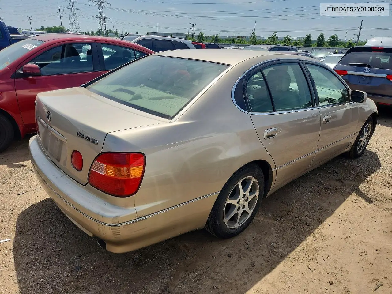 2000 Lexus Gs 300 VIN: JT8BD68S7Y0100659 Lot: 57021726