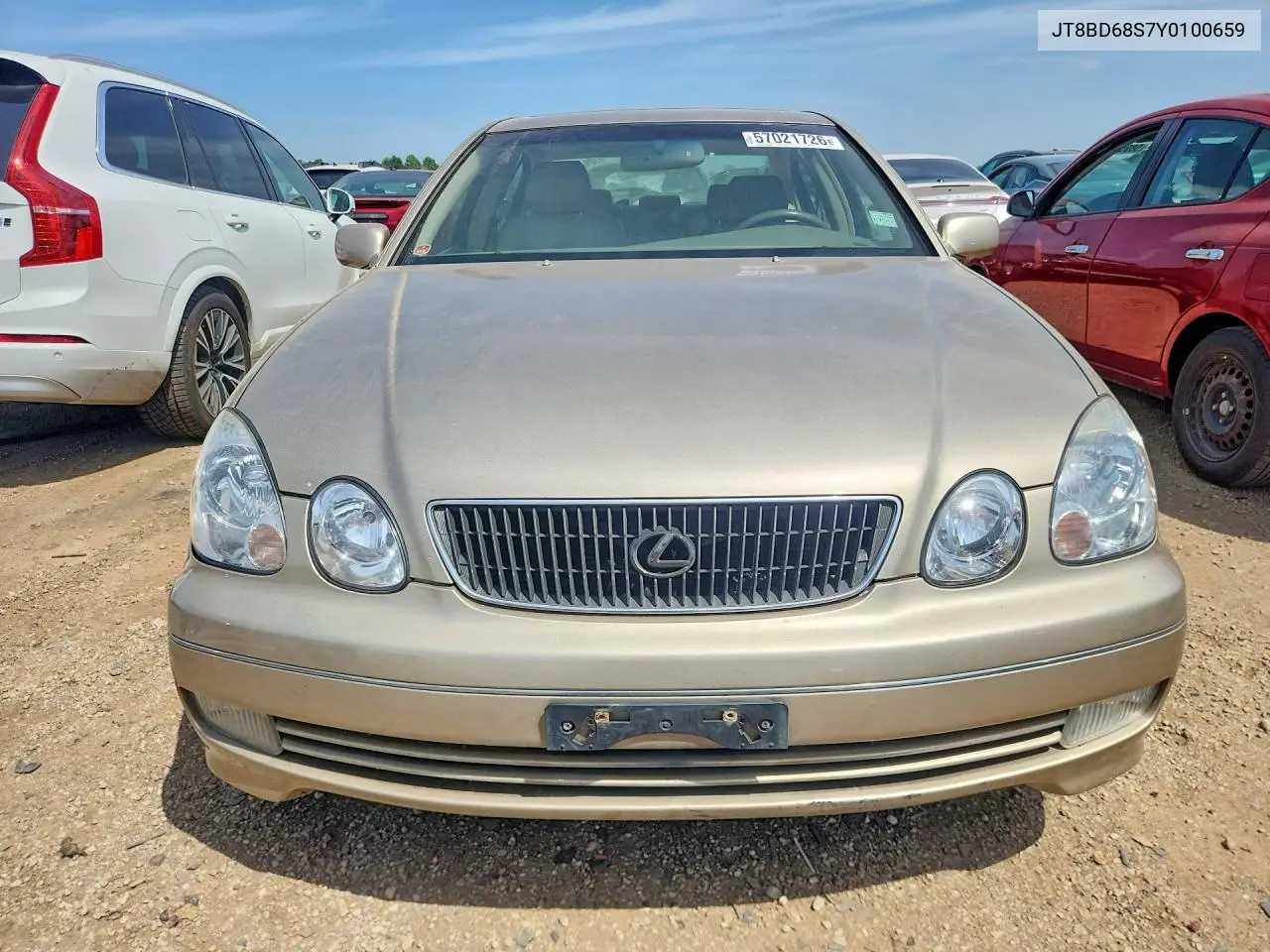 2000 Lexus Gs 300 VIN: JT8BD68S7Y0100659 Lot: 57021726