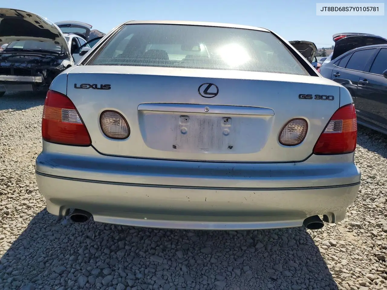2000 Lexus Gs 300 VIN: JT8BD68S7Y0105781 Lot: 57703716