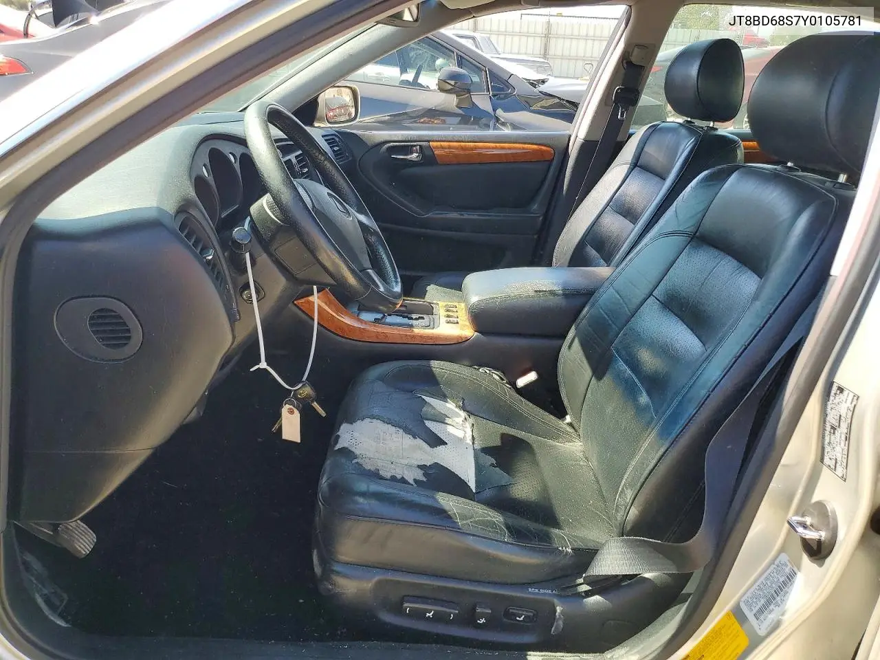 2000 Lexus Gs 300 VIN: JT8BD68S7Y0105781 Lot: 57703716