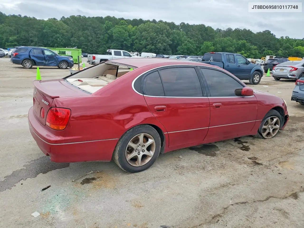 2001 Lexus Gs 300 VIN: JT8BD69S810117748 Lot: 55177196
