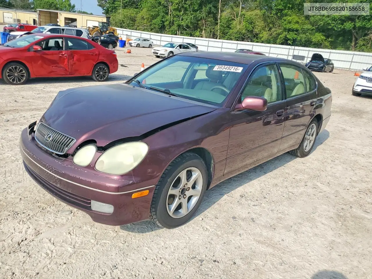 2002 Lexus Gs 300 VIN: JT8BD69S820155658 Lot: 59349216