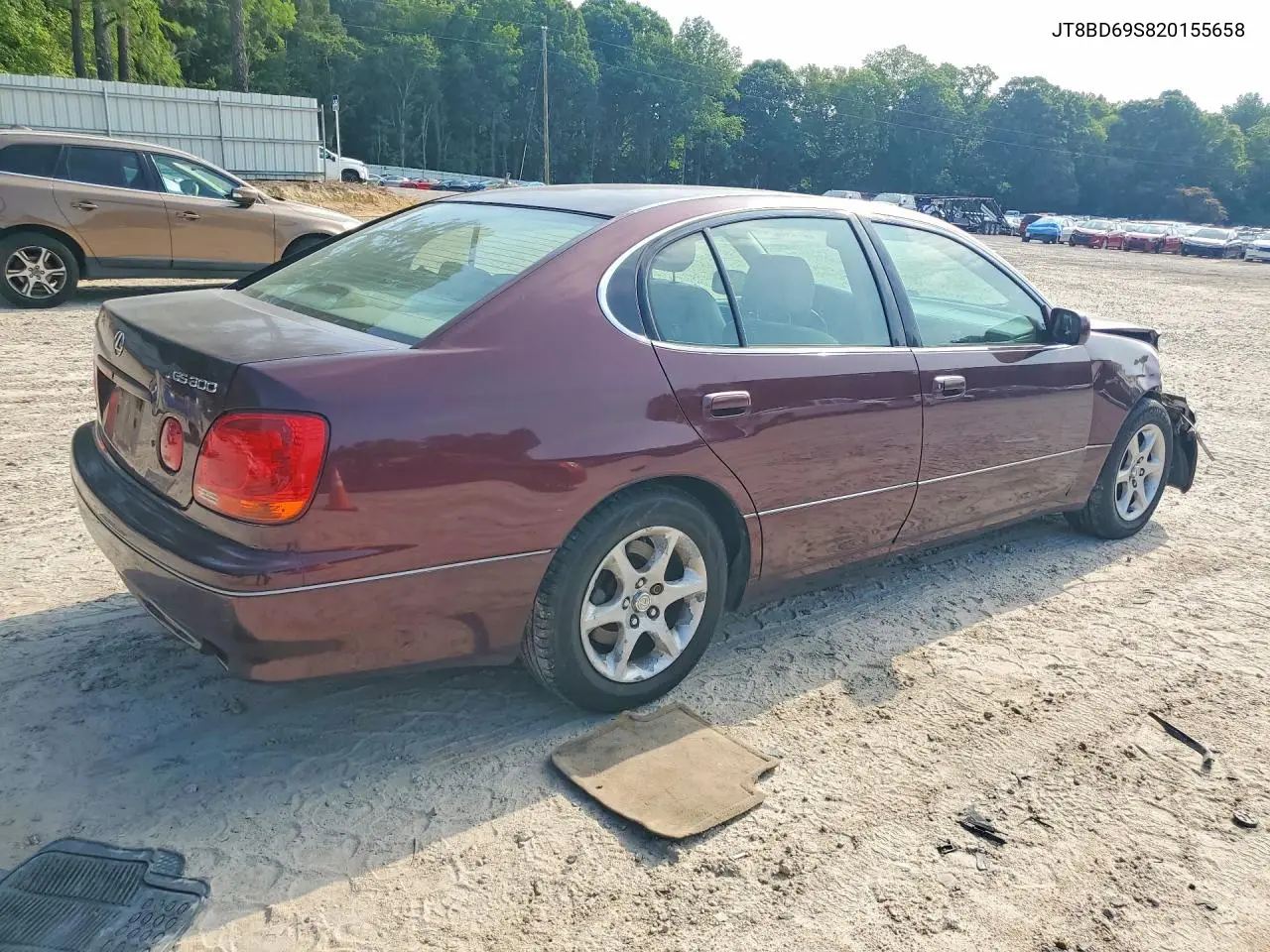 2002 Lexus Gs 300 VIN: JT8BD69S820155658 Lot: 59349216