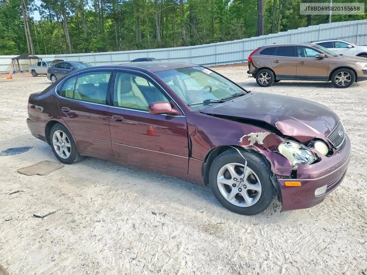 2002 Lexus Gs 300 VIN: JT8BD69S820155658 Lot: 59349216