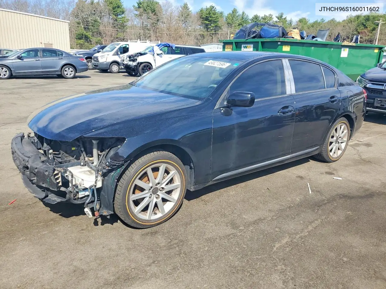 2006 Lexus Gs 300 VIN: JTHCH96S160011602 Lot: 49259876