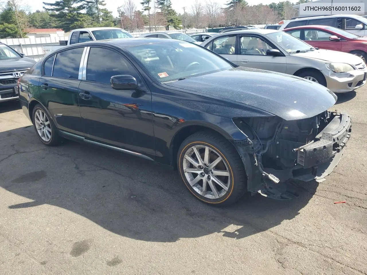 2006 Lexus Gs 300 VIN: JTHCH96S160011602 Lot: 49259876