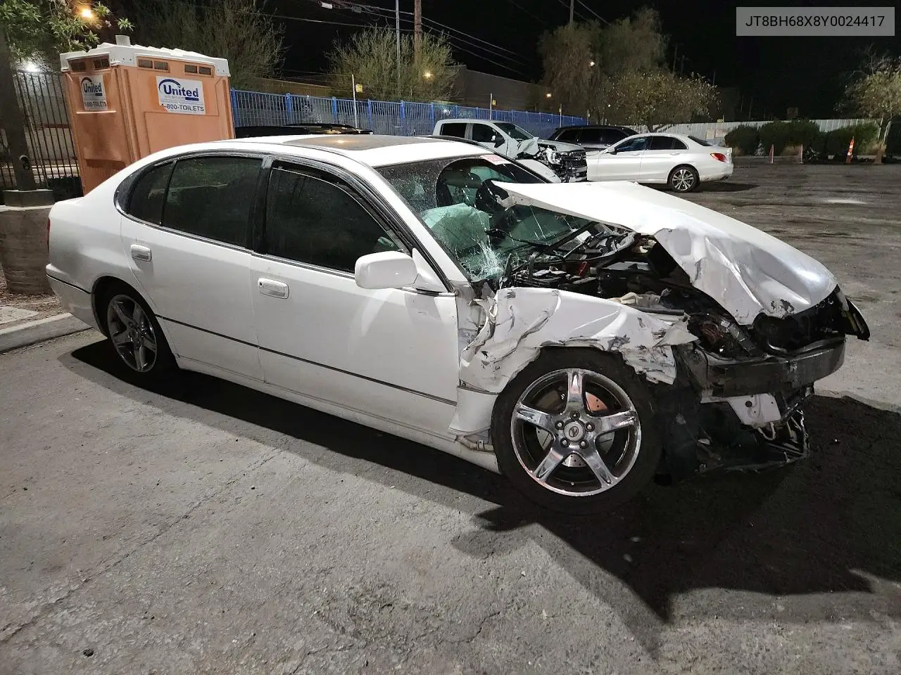 2000 Lexus Gs 400 VIN: JT8BH68X8Y0024417 Lot: 60263826