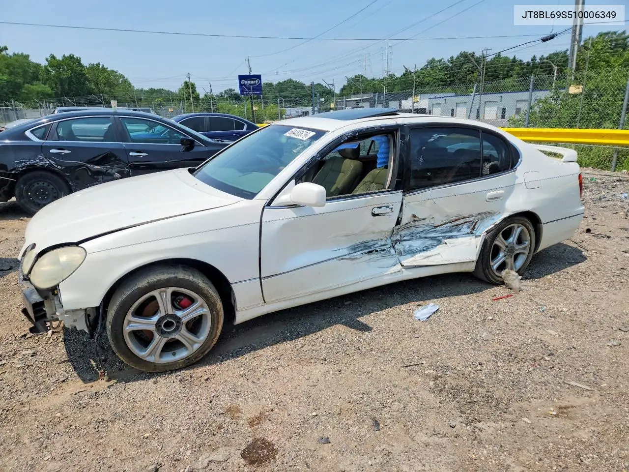 2001 Lexus Gs 430 VIN: JT8BL69S510006349 Lot: 60485676