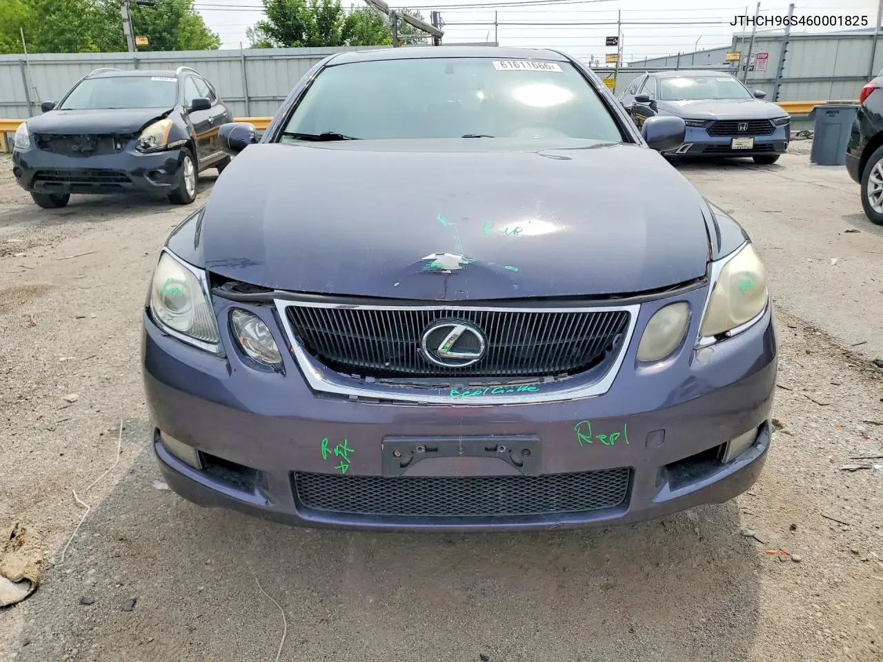2006 Lexus Gs 300 VIN: JTHCH96S460001825 Lot: 61611666