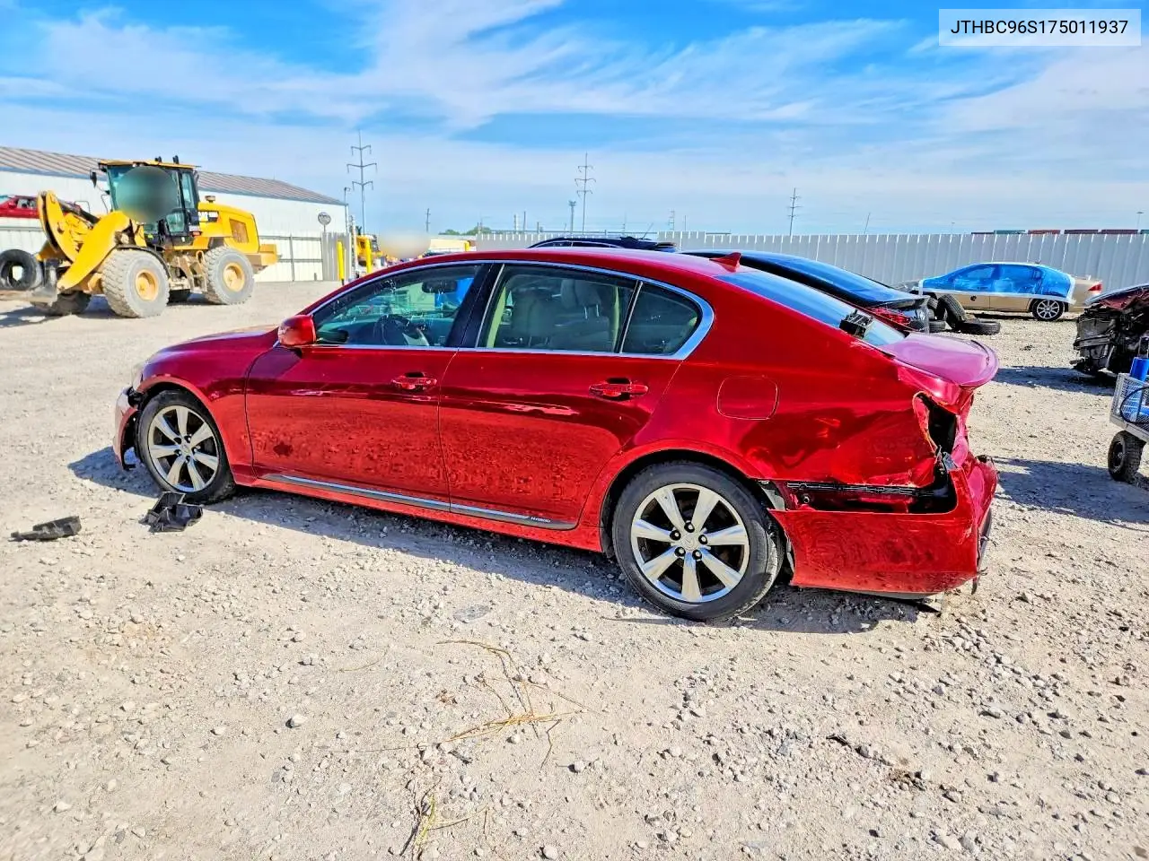 2007 Lexus Gs 450H VIN: JTHBC96S175011937 Lot: 57078006