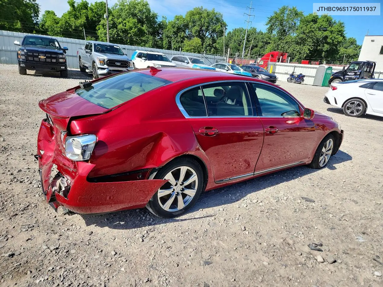 2007 Lexus Gs 450H VIN: JTHBC96S175011937 Lot: 57078006