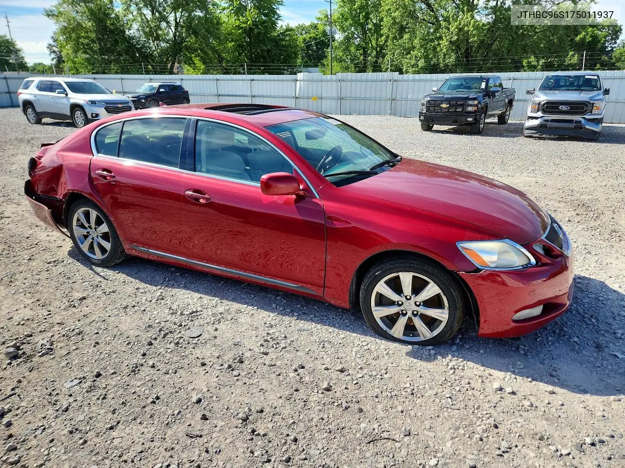2007 Lexus Gs 450H VIN: JTHBC96S175011937 Lot: 57078006