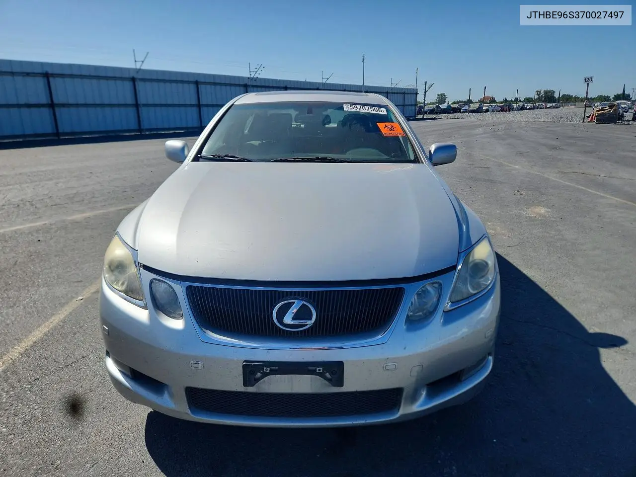 2007 Lexus Gs 350 VIN: JTHBE96S370027497 Lot: 59707506