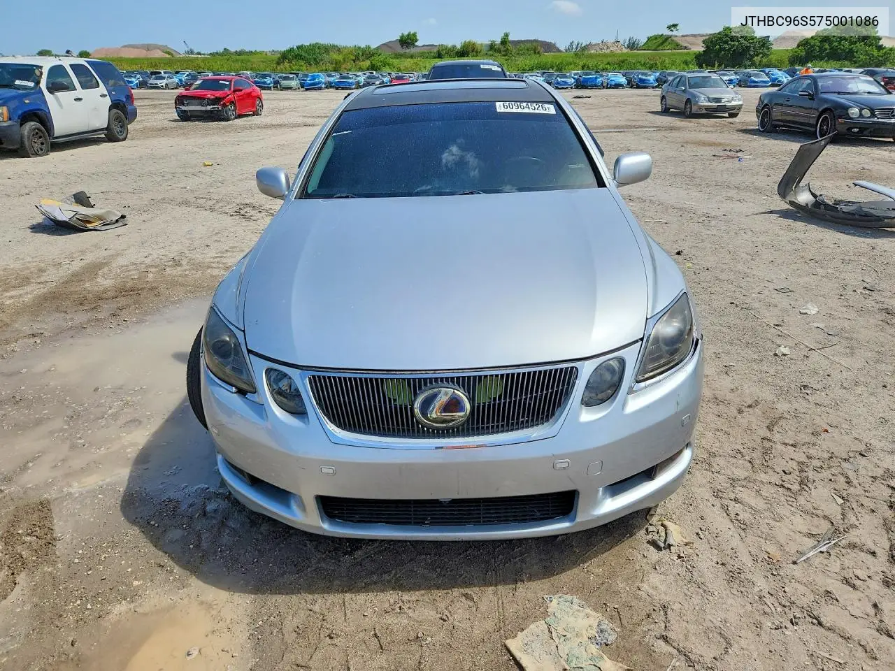 2007 Lexus Gs 450H VIN: JTHBC96S575001086 Lot: 60964526