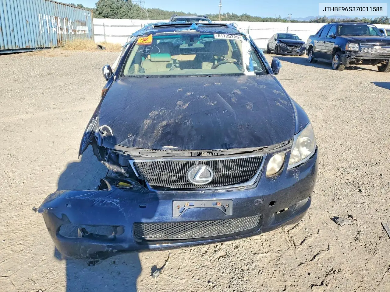 2007 Lexus Gs 350 Base VIN: JTHBE96S370011588 Lot: 61720236