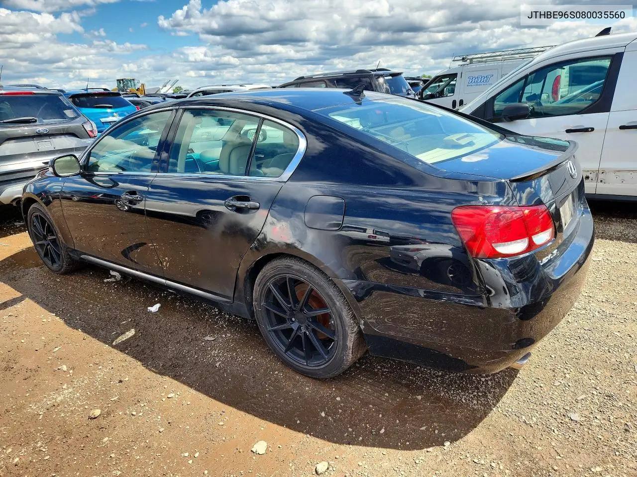 2008 Lexus Gs 350 VIN: JTHBE96S080035560 Lot: 56605276