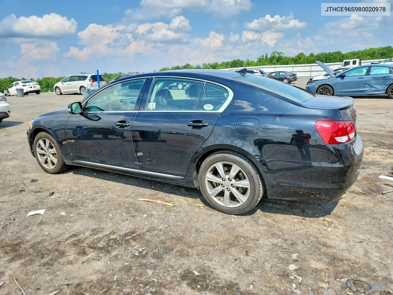 2008 Lexus Gs 350 VIN: JTHCE96S980020978 Lot: 59814906