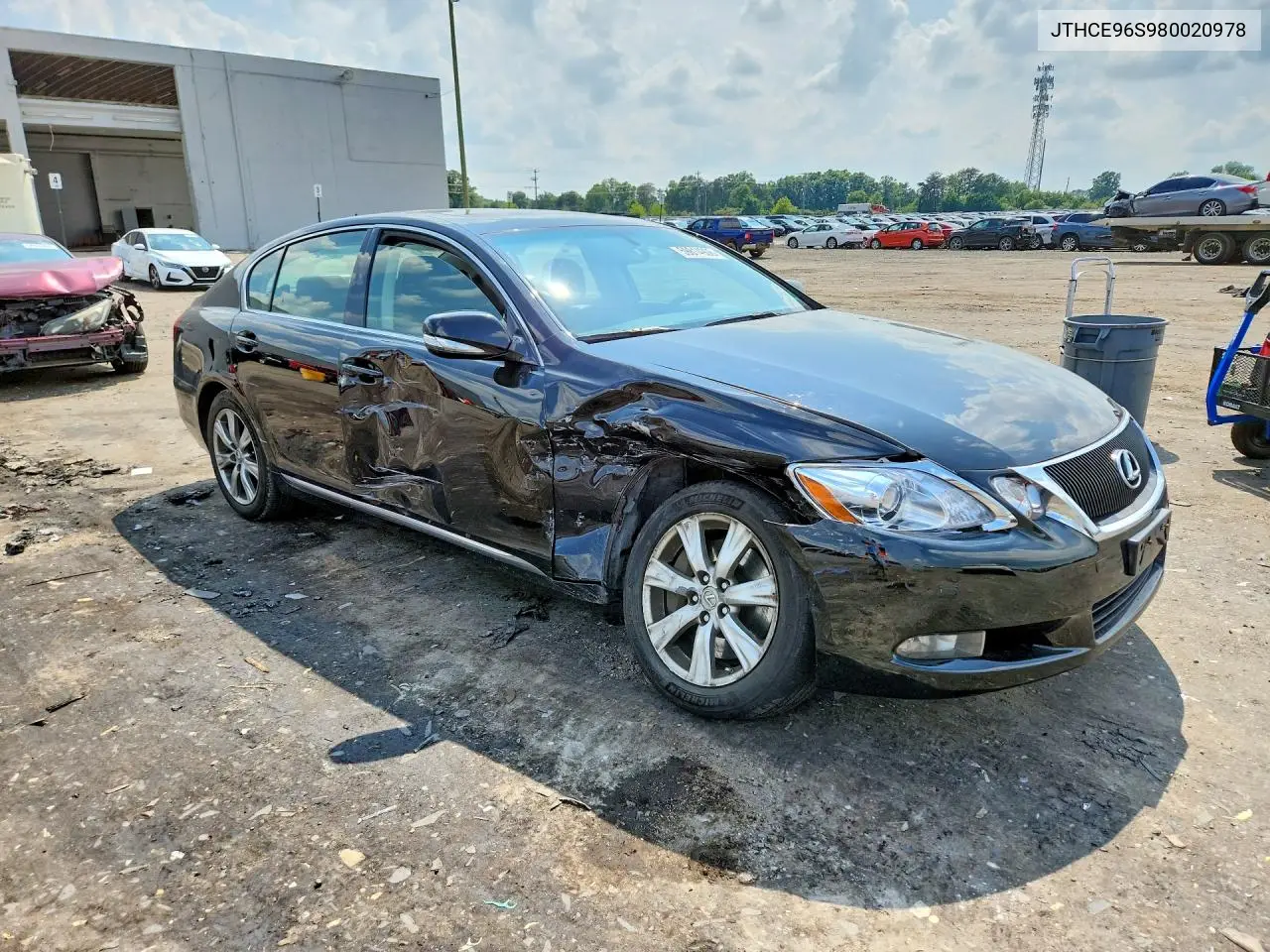 2008 Lexus Gs 350 VIN: JTHCE96S980020978 Lot: 59814906
