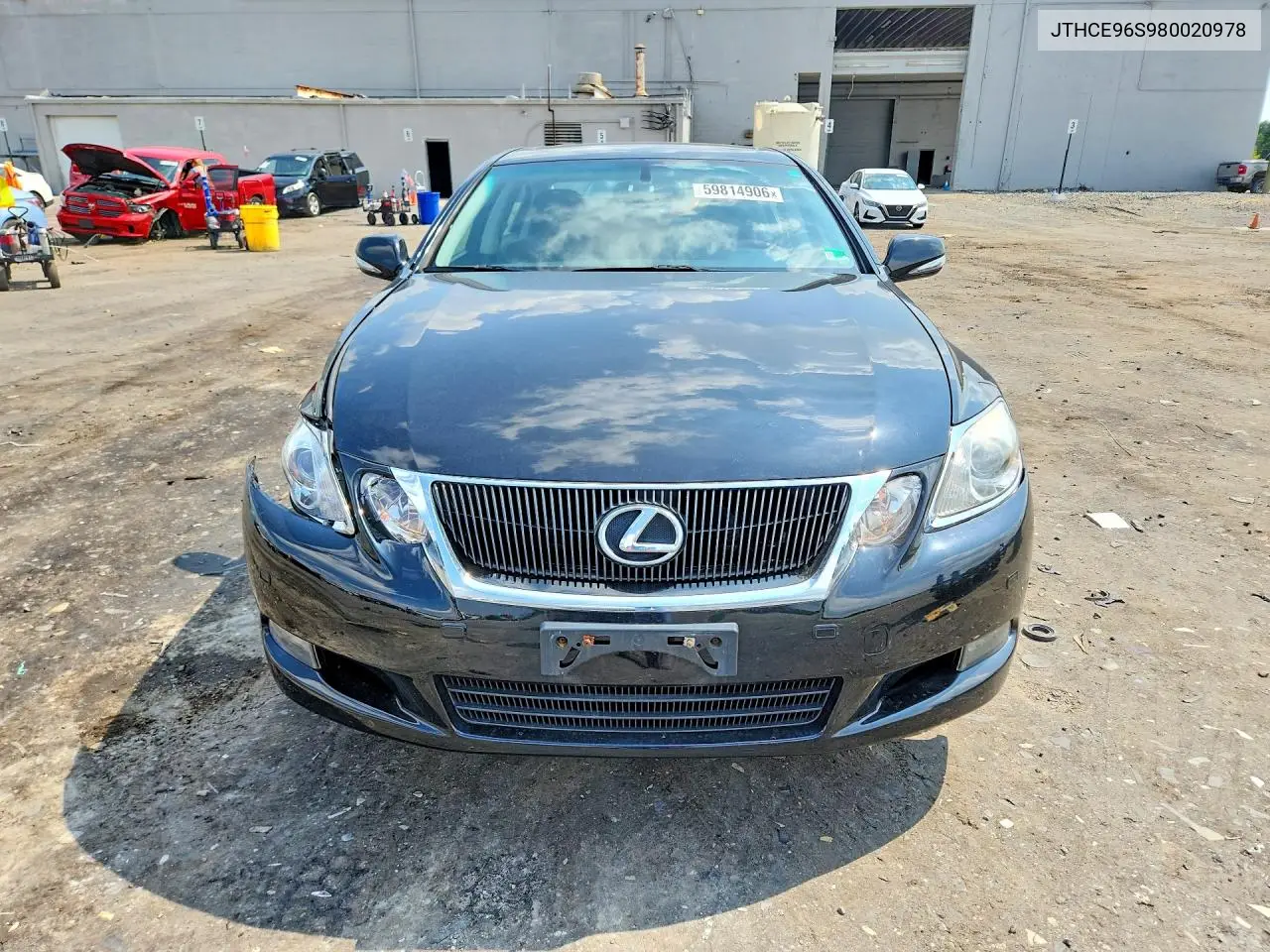 2008 Lexus Gs 350 VIN: JTHCE96S980020978 Lot: 59814906