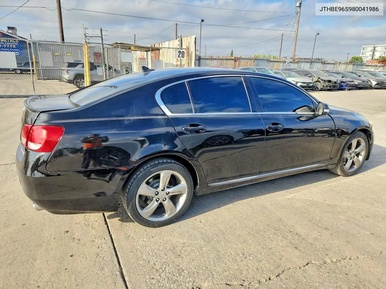 2008 Lexus Gs 350 VIN: JTHBE96S980041986 Lot: 61760266