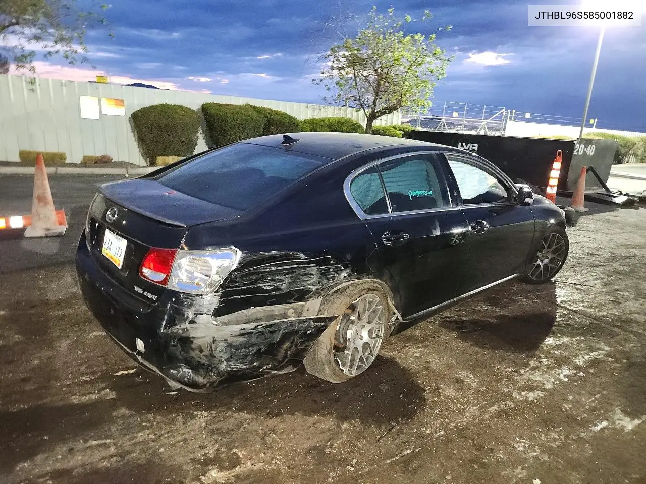 2008 Lexus Gs 460 VIN: JTHBL96S585001882 Lot: 61833316